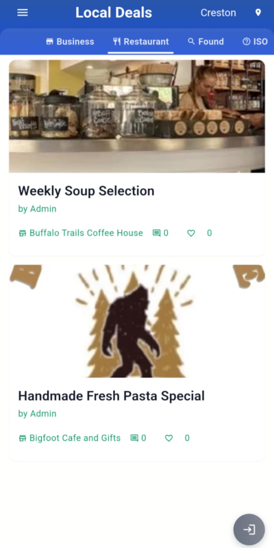 Daily Local App Mockup